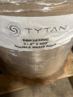 3/4”x500’ double braid polyester rope