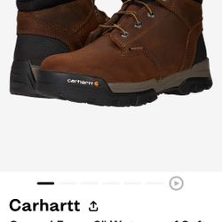 Carhartt Ground Force 6 Waterproof Soft Toe Work Boots (Bison Brown/Oil Tan) 10.5 Men