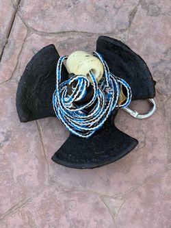 Anchor with rope and float