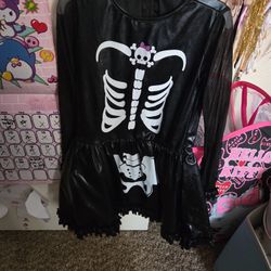 Halloween Skeleton Dress Costume