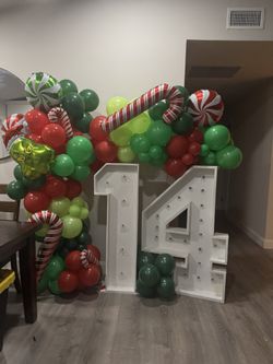 Grinch Theme Bday Backdrop 