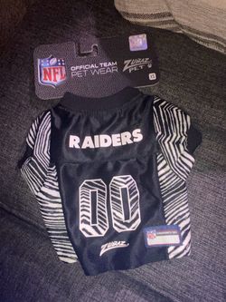 NFL  LAS VEGAS RAIDERS ZUBAZ X PETS FIRST TEAM PET JERSEY FOR DOGS