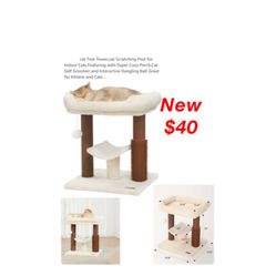 New in box cat condo cream color $40 pick up east Palmdale check out all my other listings or hit follow we will open box to show its new and complete