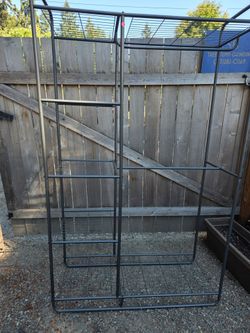 Black Metal Wire Shelving