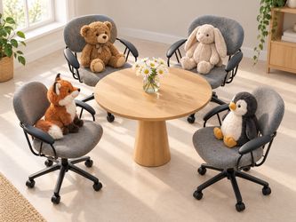 Set of 4 Rocking and Rolling Desk Chairs