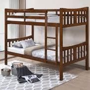 Twin Over Twin Bunk Bed (Free Delivery)Mattresses  Included 
