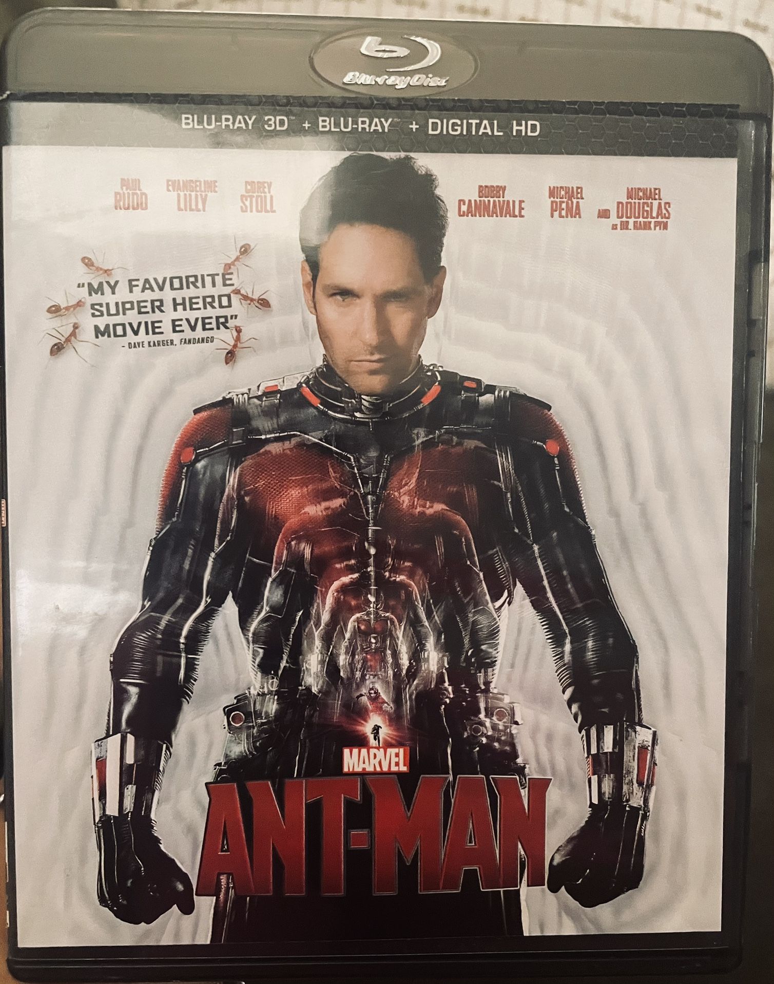 Blu-Ray 3-D And Blu-Ray Digital Hd Antman Marvel Movie