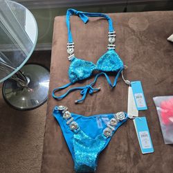 Sequence and bejeweled Beach bunny bikini