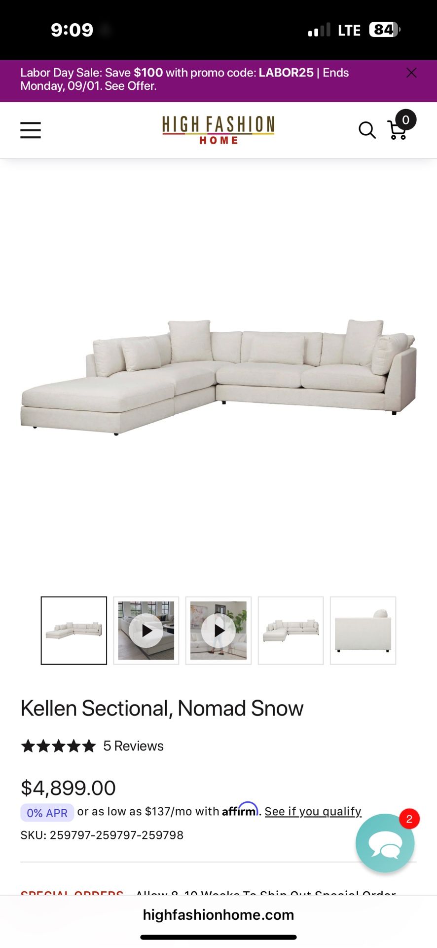 Cloud Couch Sectional