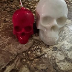 Halloween Skull Candle 