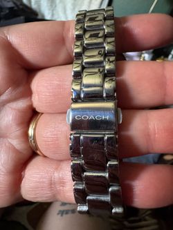 Coach watch -silver and black womens watch