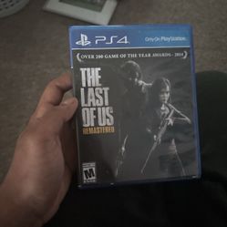Last of Us ps4 disc and cover