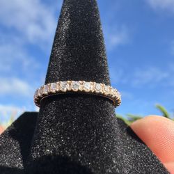 14k Rose Gold Lab Diamond Wedding Band Neil Lane Artistry SIZE 6.75