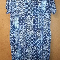 Terra & Sky Blue Women's Dress 