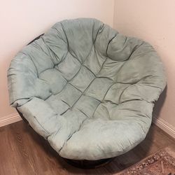 Rattan Papasan Chair frame and cushion