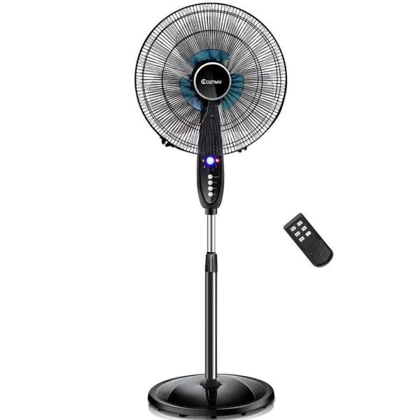 500V09 // 16 in. Adjustable Oscillating Pedestal Fan
