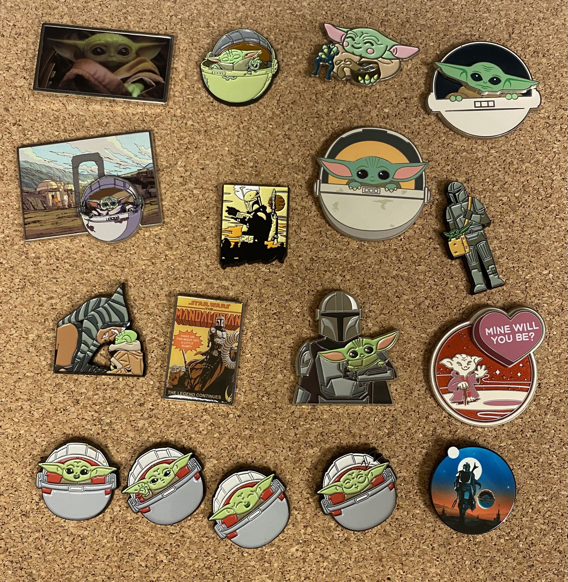 Mandalorian Star Wars Disney Pin Lot