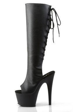 Pleaser   Adore-2018 Boots Color: Black Vegan Leather/Black Size:10
