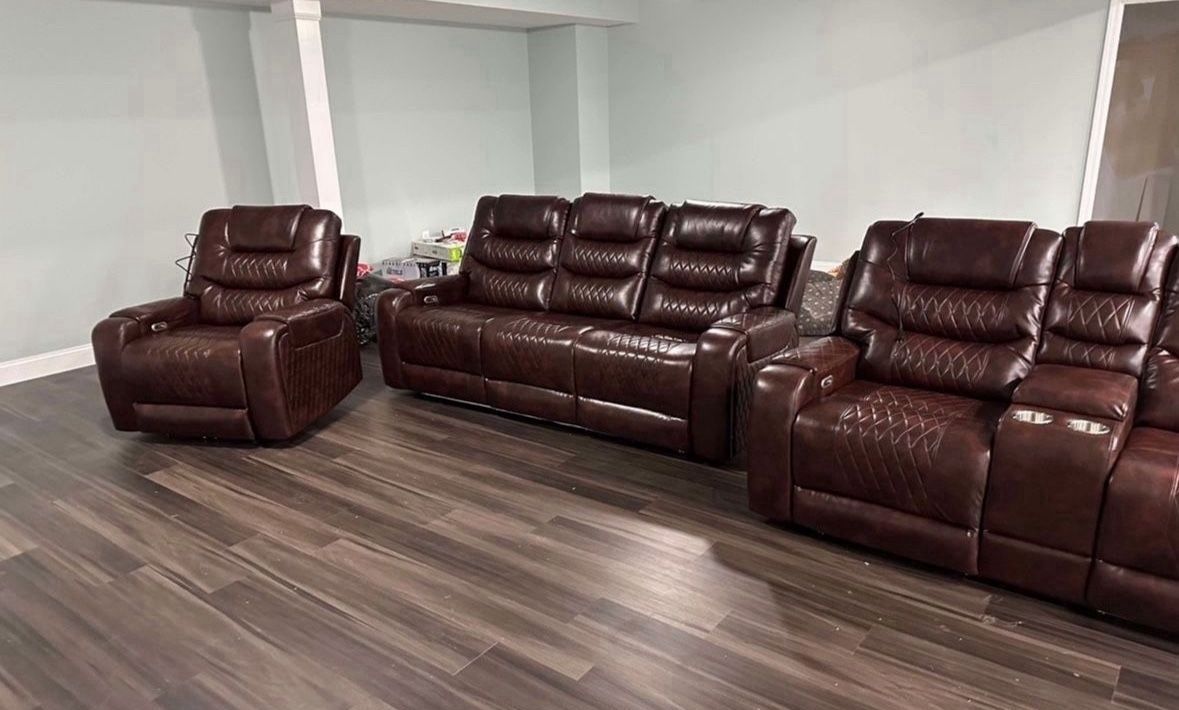 Brand New Power Reclining Couch Set