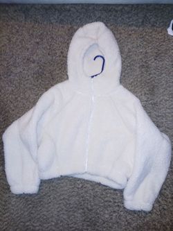 Wild Fable Oversized Cropped Sherpa Jacket