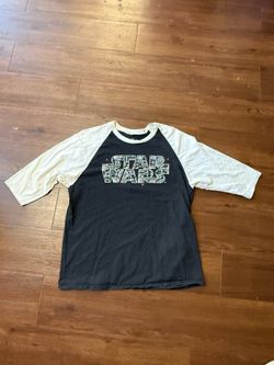 Star Wars Blueprint Logo Raglan Tee Y2K Geekcore Sci-Fi Streetwear