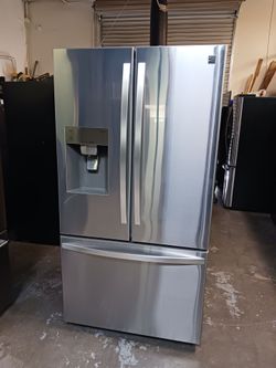 Refrigerator Kenmore 2024 3 door French door in stainless steel 40 days warranty Delevery