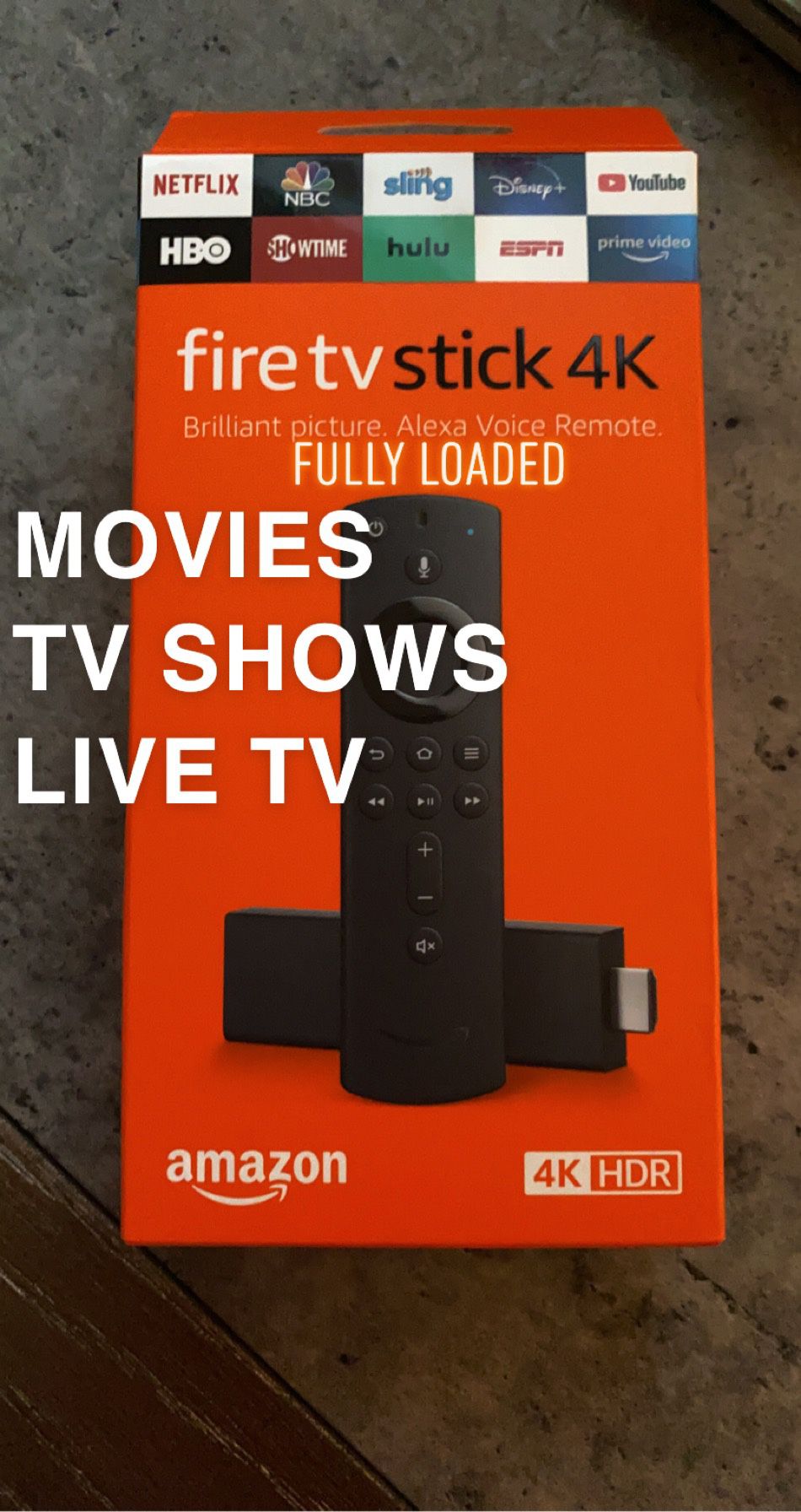 Fire TV 4K Stick With Alexa Voice Remote 2020