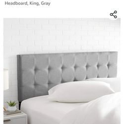 King Size Headboard, Grey