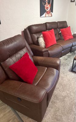 electric reclining living room set