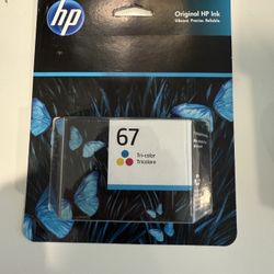 HP 67 Tri Color Original Ink Cartridge Brand New