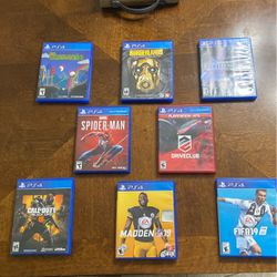 PS4 GAMES 8 OF THEM