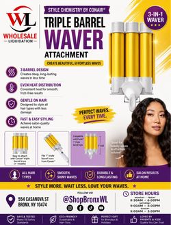 Conair Style Chemistry Triple Barrel Waver Attachment
