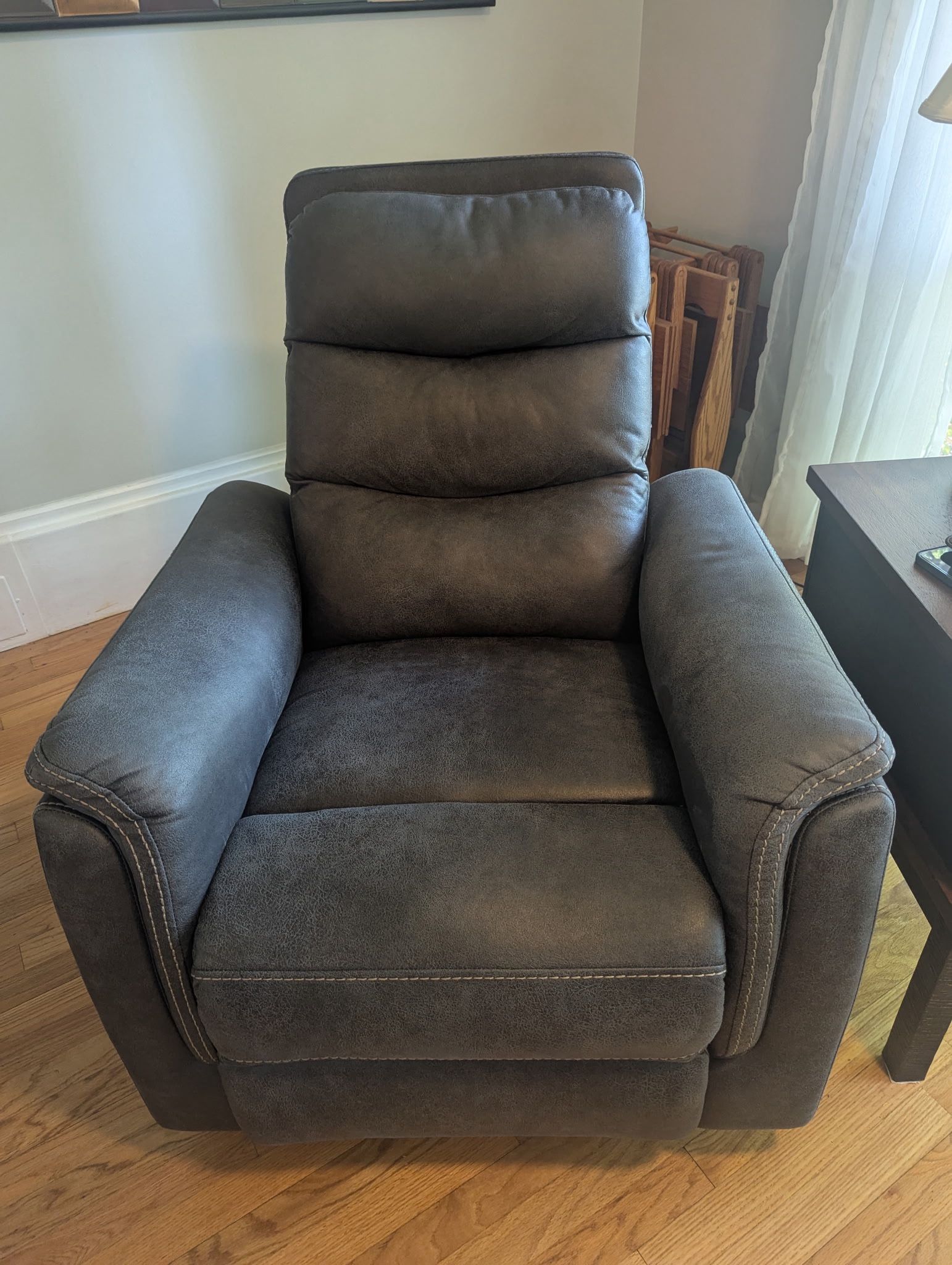Blue Rocker Recliner