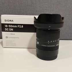 Sigma 18-50mm F2.8 For Sony E-Mount 