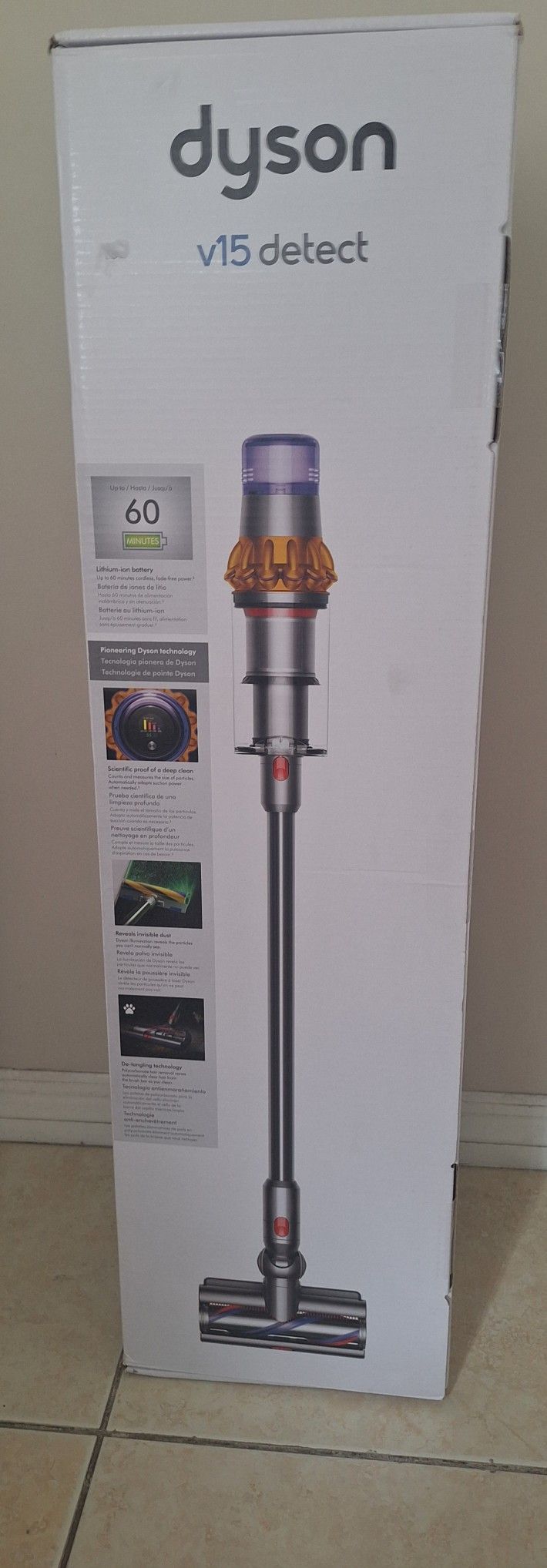 Dyson V15 Detect Cordless Stick Vacuum w/ Laser Detect & Accessories