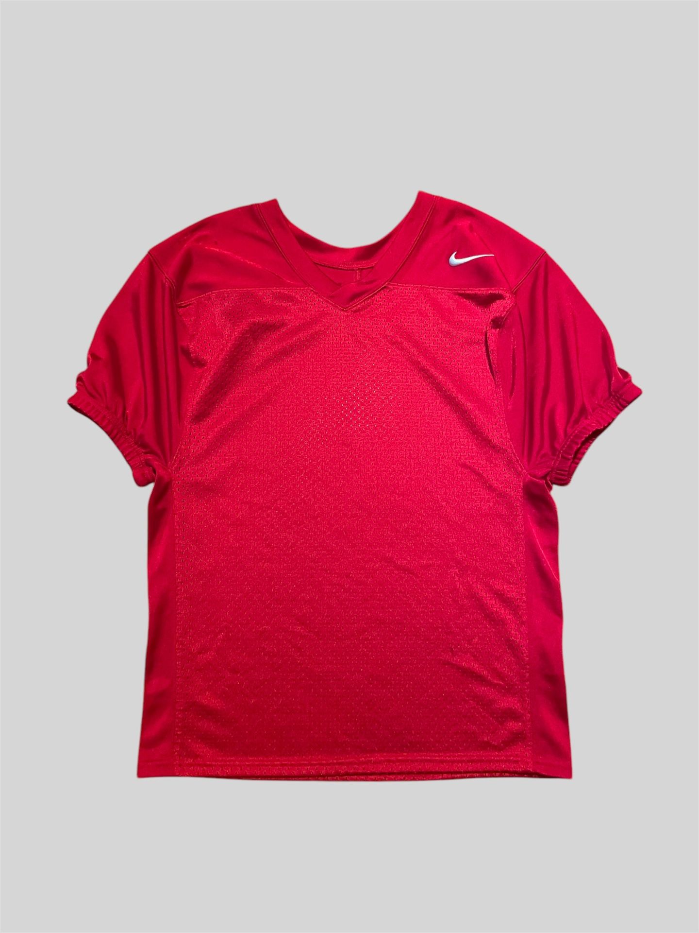 Nike red vintage 2000’s football jersey with elastic arm sleeves Size XL Fits Like Small