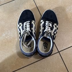 vans old skool checker flame
