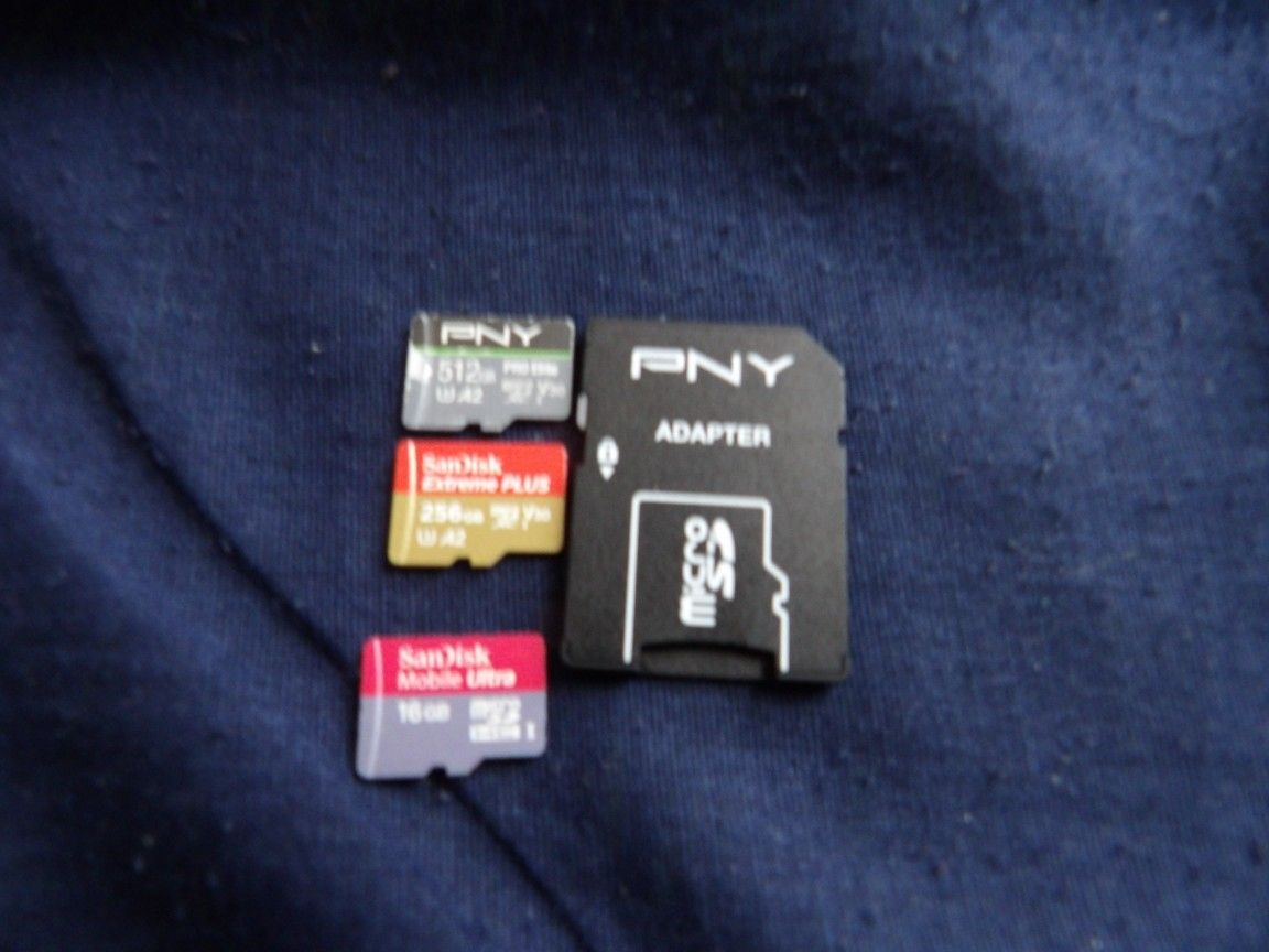 512 256 and 60 gb + 15 gb micro sd card