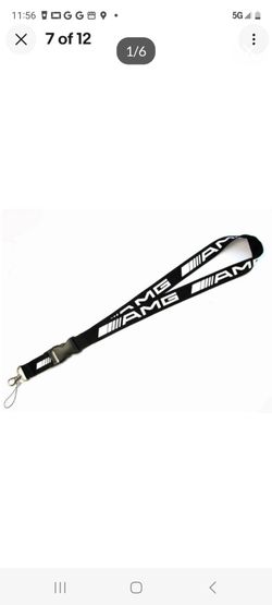 Used Excellent Condition Mercedes-Benz AMG Lanyard Neck Strap Petronas Black