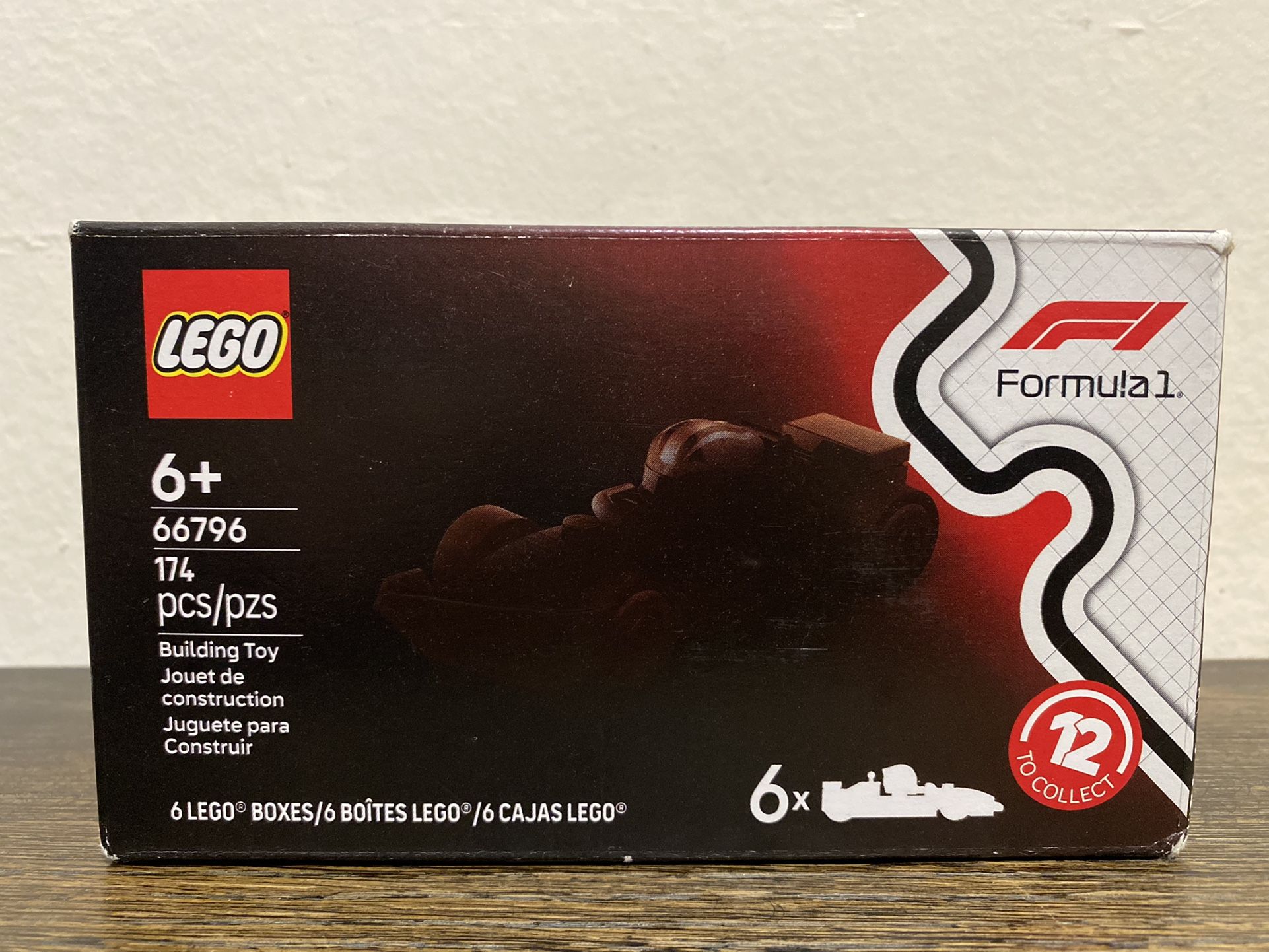 LEGO F1 Collectible Race Cars 6 Pack Building Toy Set 66796 Mystery Box New