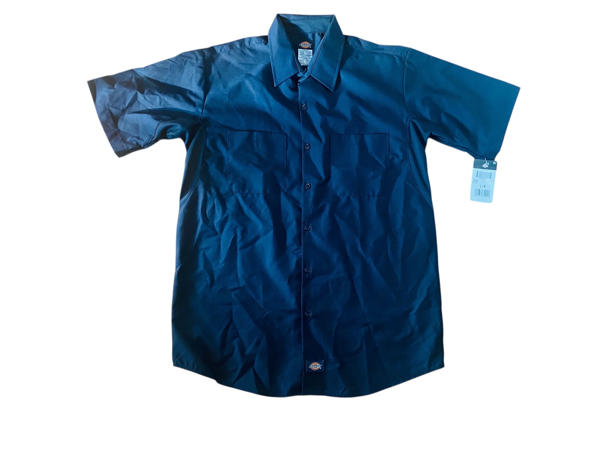 Dickies Large Men’s WorkTech Ventilated Short Sleeve Shirt NEW