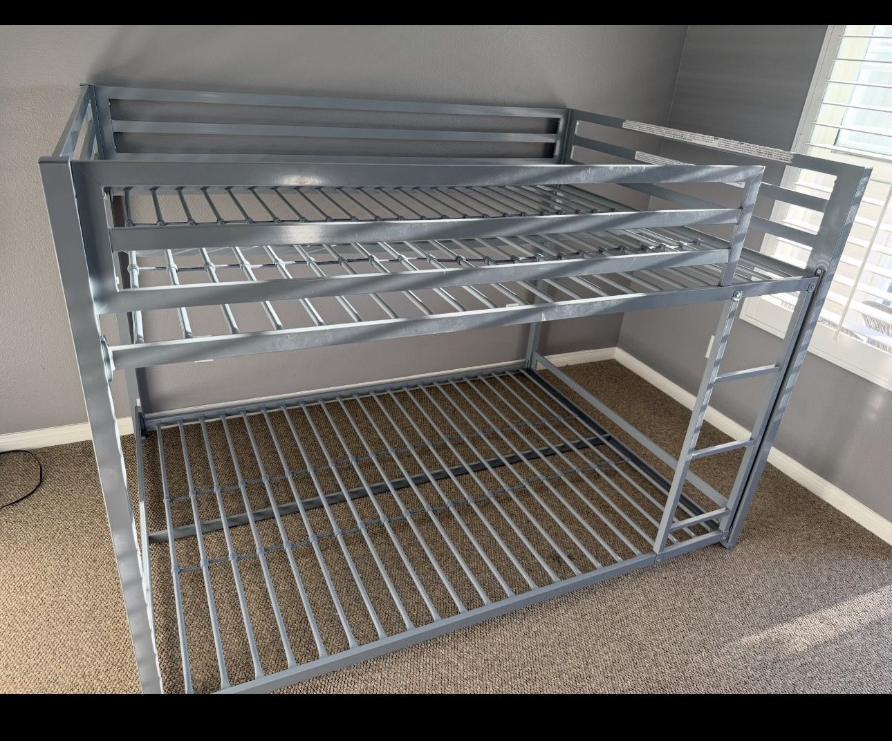 Full Bunk bed Frame and Two Mattresses 