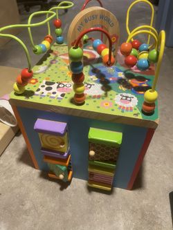 Wooden Activity Cube