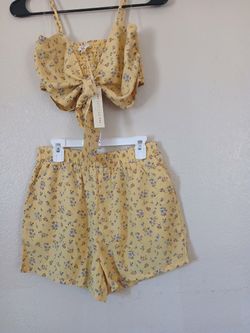 Set de short y blusa  size S