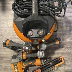 Ridgid Compressor Kit W/ Framing Nailer 