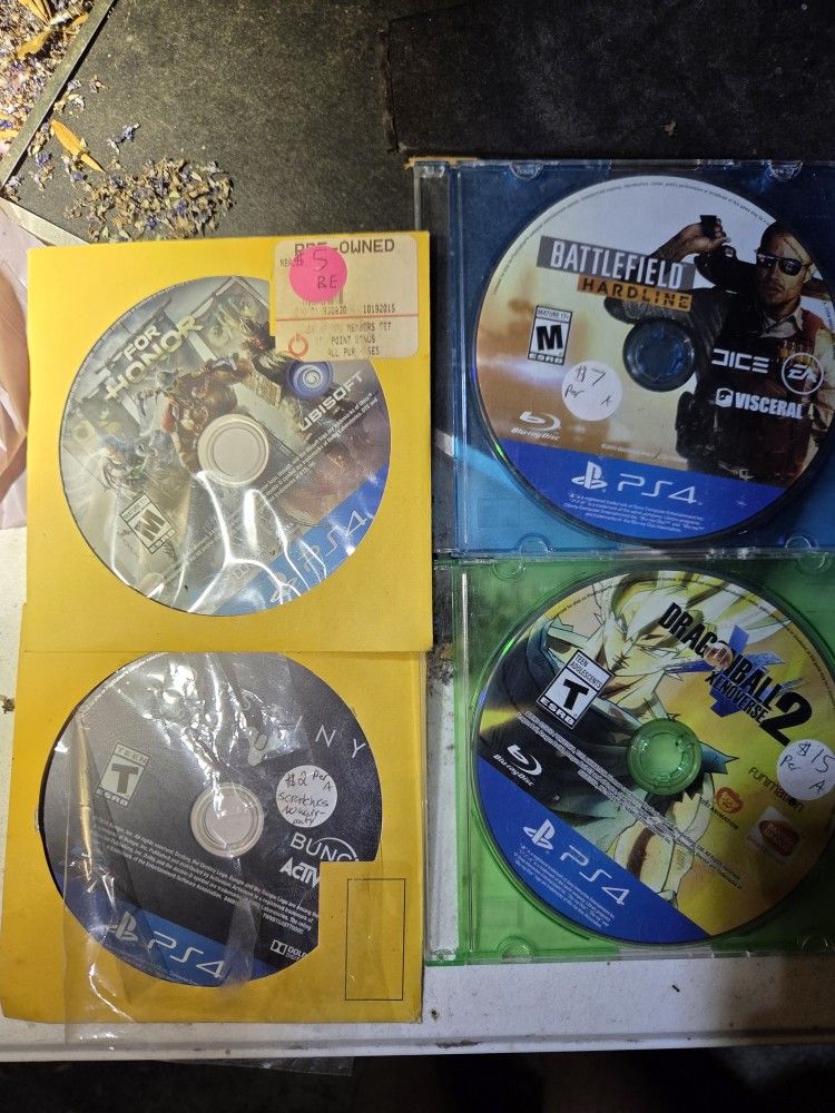 Loose Ps4 Games