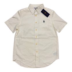 Polo Ralph Lauren White Button Down Shirt Size Kids Medium (10-12)