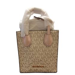 Michael Kors Pink and Tan Crossbody Bag
