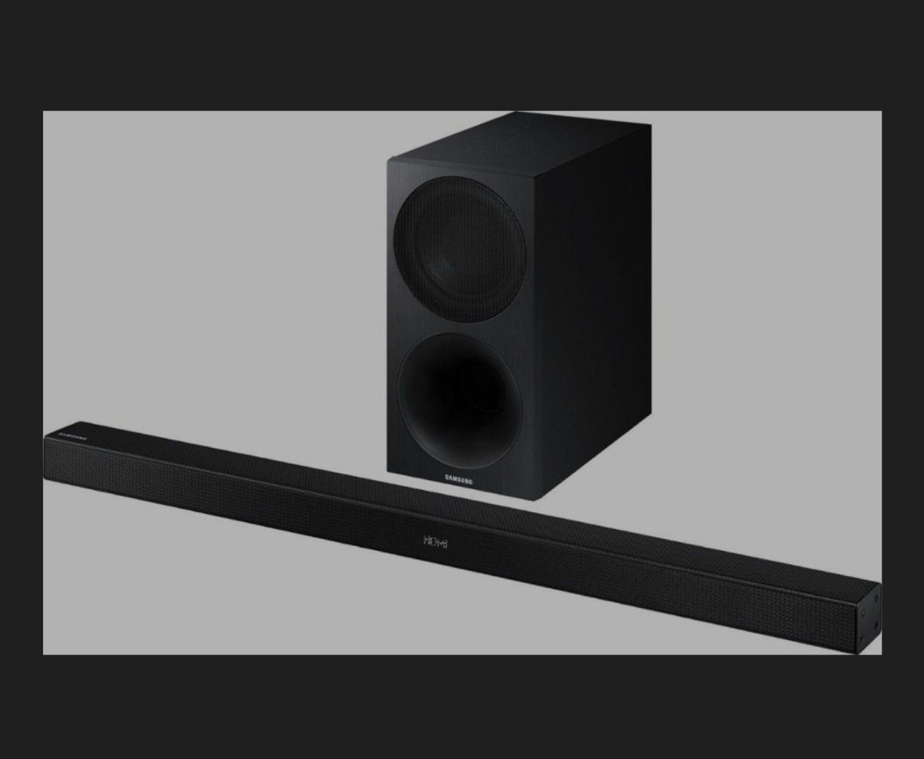 Samsung - 2.1-Channel Soundbar System with 7" Wireless Subwoofer - Black