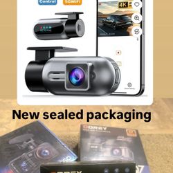 Odrey Dash Cam 4K UHD Front Dashcam with 5G WiFi Car Camera, Dash Camera with APP 24H Parking Mode, WDR, Loop Recording, Night Vision, Support 256GB M